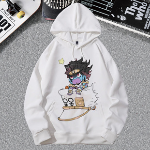 卫衣男加绒JOJO的奇妙冒险二次元动漫衣服休闲连帽印花衫宽松外套
