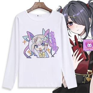 Steam游戏周边主播女孩重度依赖长袖T恤cos糖糖超天酱二次元衣服