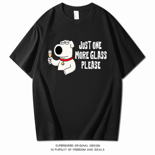FamilyGuy布莱恩狗恶搞之家t恤