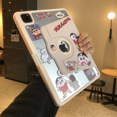 360度旋转亚克力笔槽款适用iPad10代2022保护套10.9寸Pro11苹果平板air54皮套10.2寸9.7防摔iapd6第789代硬壳