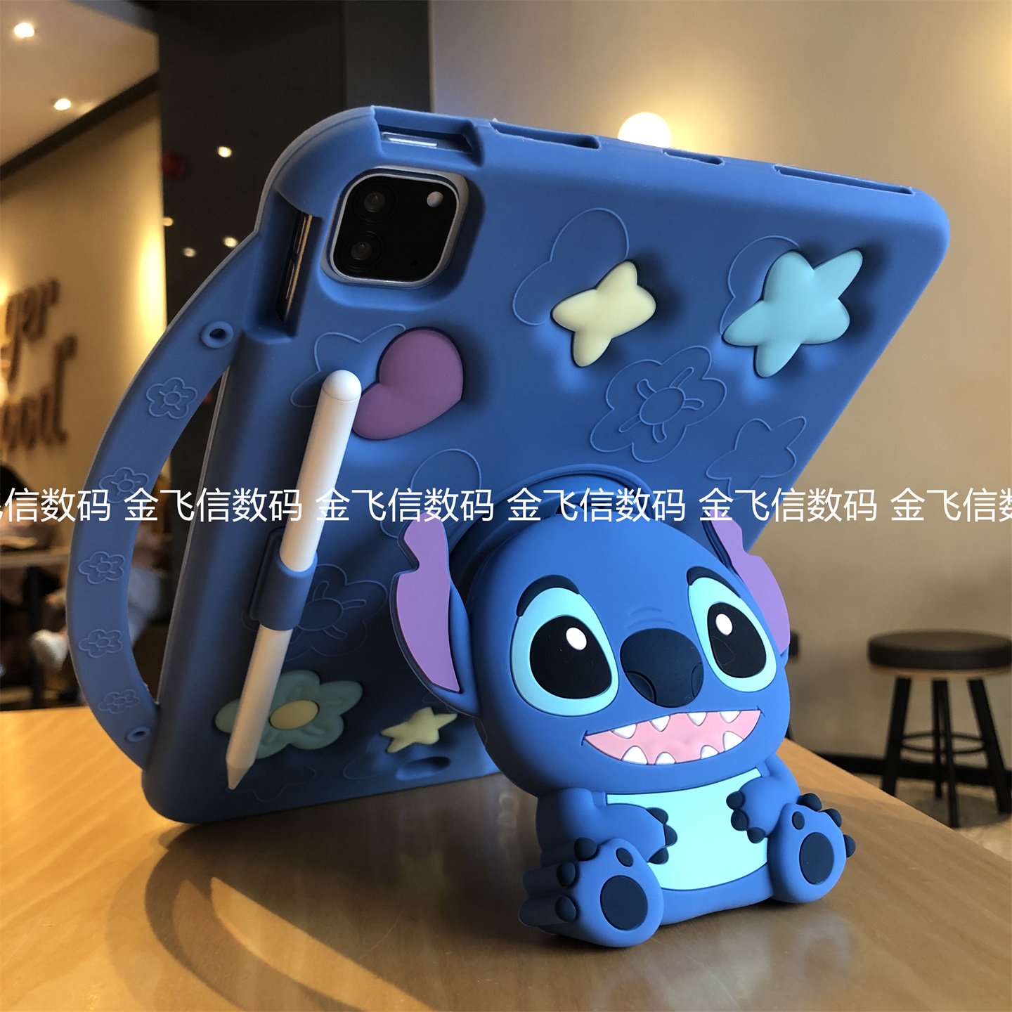 360度旋转手提式适用苹果iPad11代a16硅胶套ipd789第10代10.9可爱卡通Air678防摔Pro11横竖屏10.2寸9.7软后壳