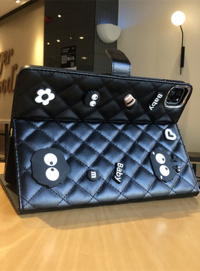 黑煤球立体感适用苹果iPad9/8/7保护套ipd第11代10.9寸2025款2021平板10.2/9.7皮质Pro11硅胶air543软壳mini6