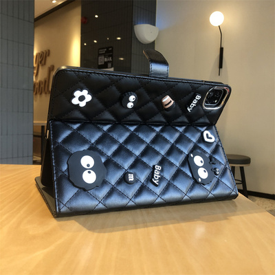 黑煤球立体感适用苹果iPad9/8/7保护套ipd第11代10.9寸2025款2021平板10.2/9.7皮质Pro11硅胶air543软壳mini6