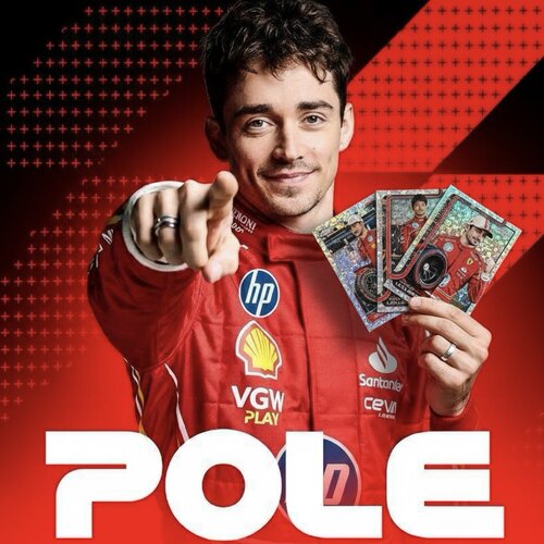 勒克莱尔乐扣法拉利车队F1方程式赛车正版topps收藏卡片Leclerc