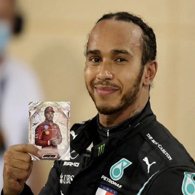 刘易斯汉密尔顿HAMILTON正版F1方程式赛车topps收藏级卡片梅奔