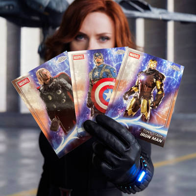 2025元年topps Chrome漫威正版收藏卡marvel神奇四侠钢铁侠包邮