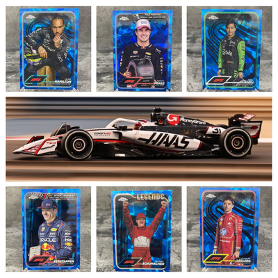 正版F1方程式赛车topps蓝碎冰世界冠军级卡片包邮维斯塔潘周冠宇