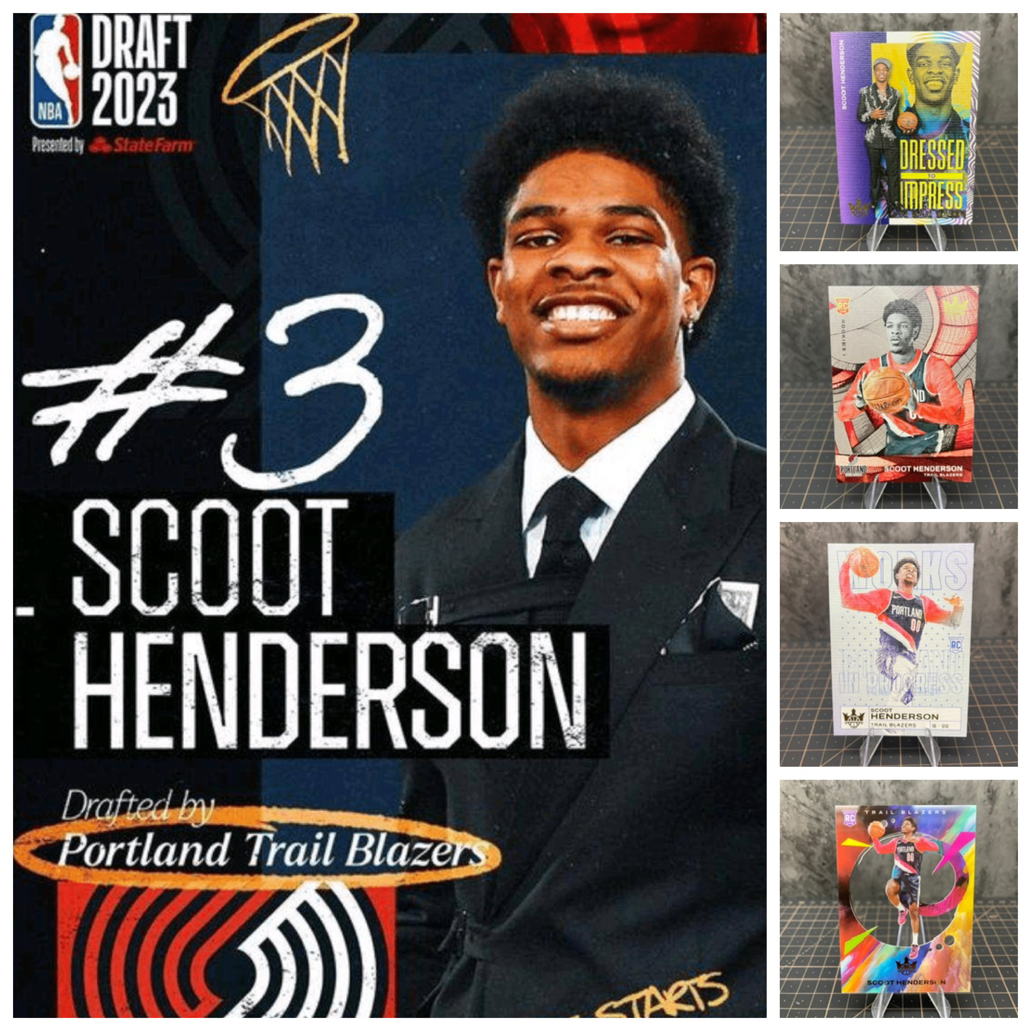 斯库特亨德森开拓者高位新秀RC正版篮球NBA球星卡帕尼尼收藏包邮