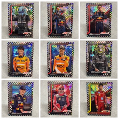 正版F1方程式赛车topps chrome维斯塔潘勒克莱尔汉密尔顿诺里斯卡