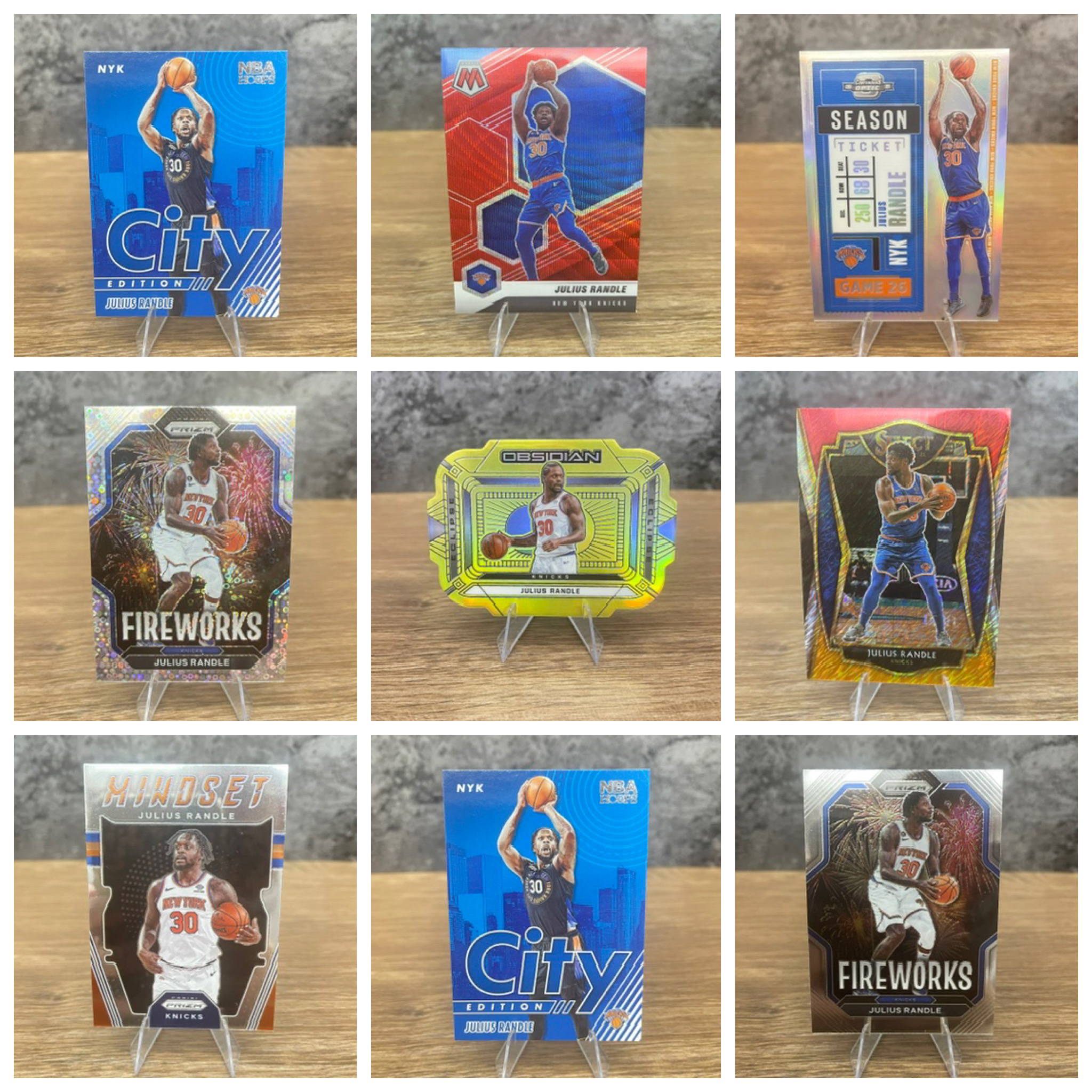 纽约尼克朱利叶斯兰德尔正版篮球NBA球星卡片收藏包邮送男友