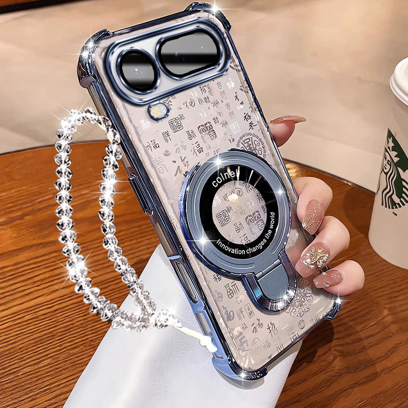 适用于荣耀Magic8ProAir手机壳高级感时尚外壳LDY-AN00磁吸高级小U镜头膜Hono创意个性百福卡Magic手链保护壳