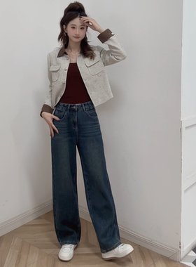 IEF/爱依服2024新款冬季牛仔阔腿裤5926A-DZ3308-B-