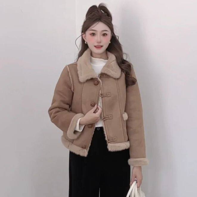 IEF/爱依服2024新款冬季磨砂皮外套5S31-DS0218-