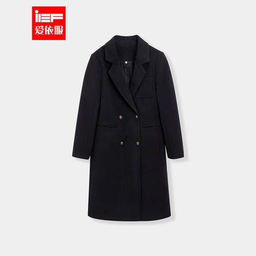 IEF/爱依服大码时尚呢绒长外套