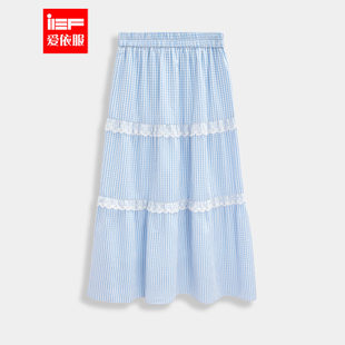 甜美文艺知性少女风百搭单裙 IEF 爱依服半身裙2025夏季 新款 法式