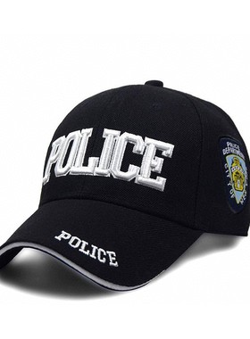 男刺绣欧美影视POLIC 同款SWAT遮阳FBI帽狼头雪豹战狼户外帽子