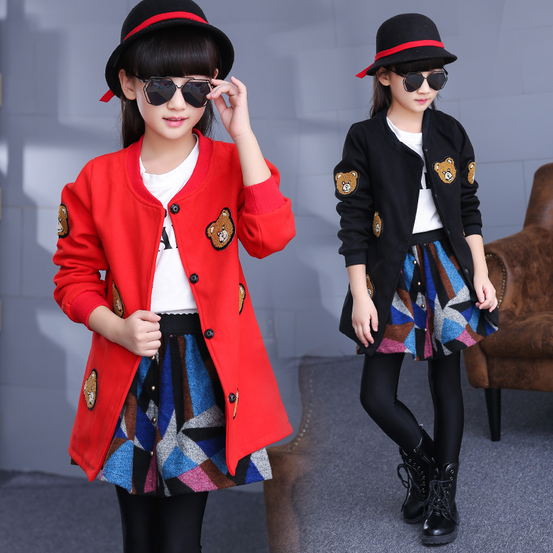 Manteau pour fille ADWZ en laine - Ref 2162036 Image 1