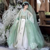 衫 宋制齐腰大袖 吊带百褶裙超仙日常春夏 清蝶 荟萃阁原创汉服女