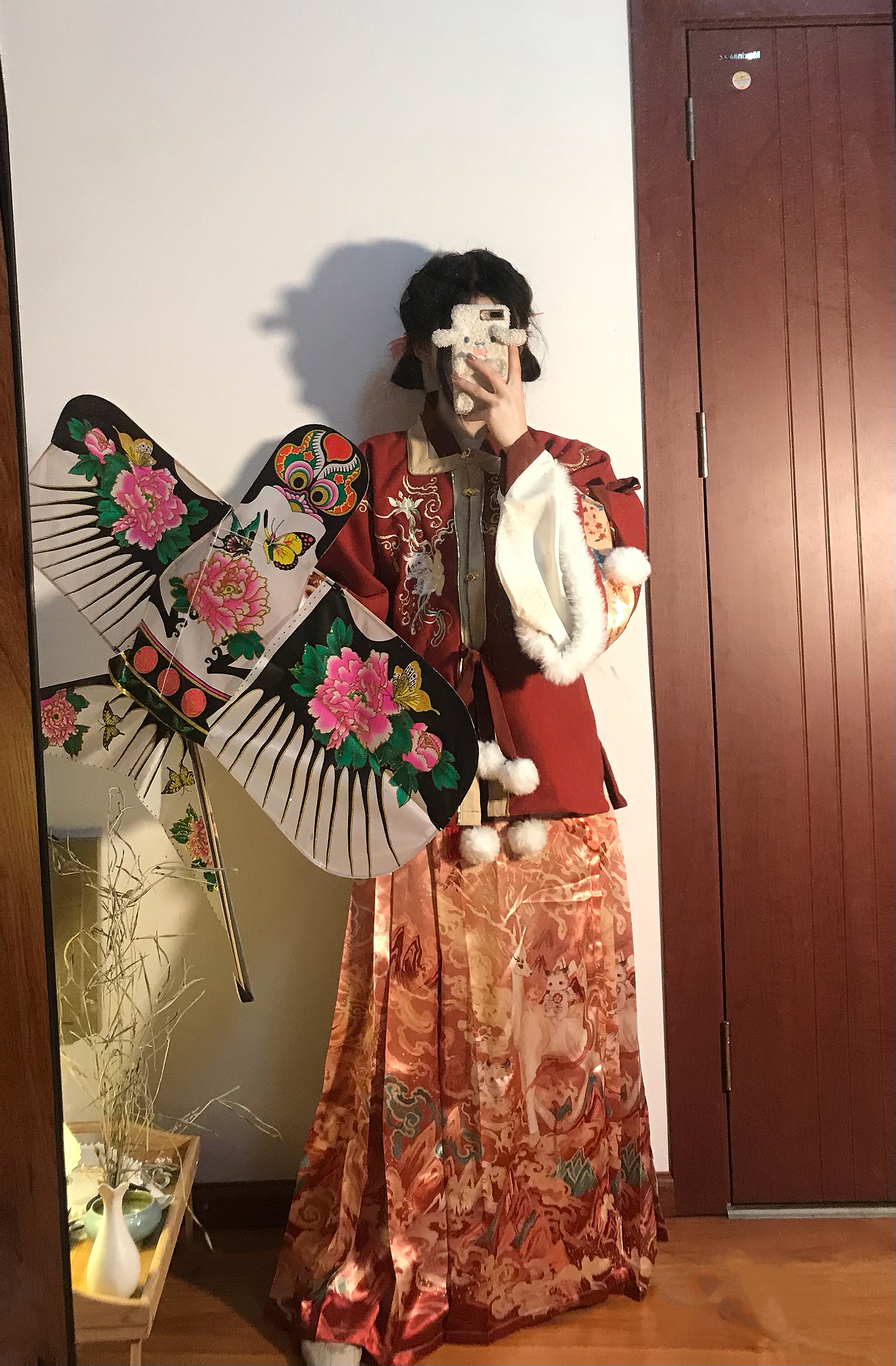 荟萃双层呢布料加厚加绒