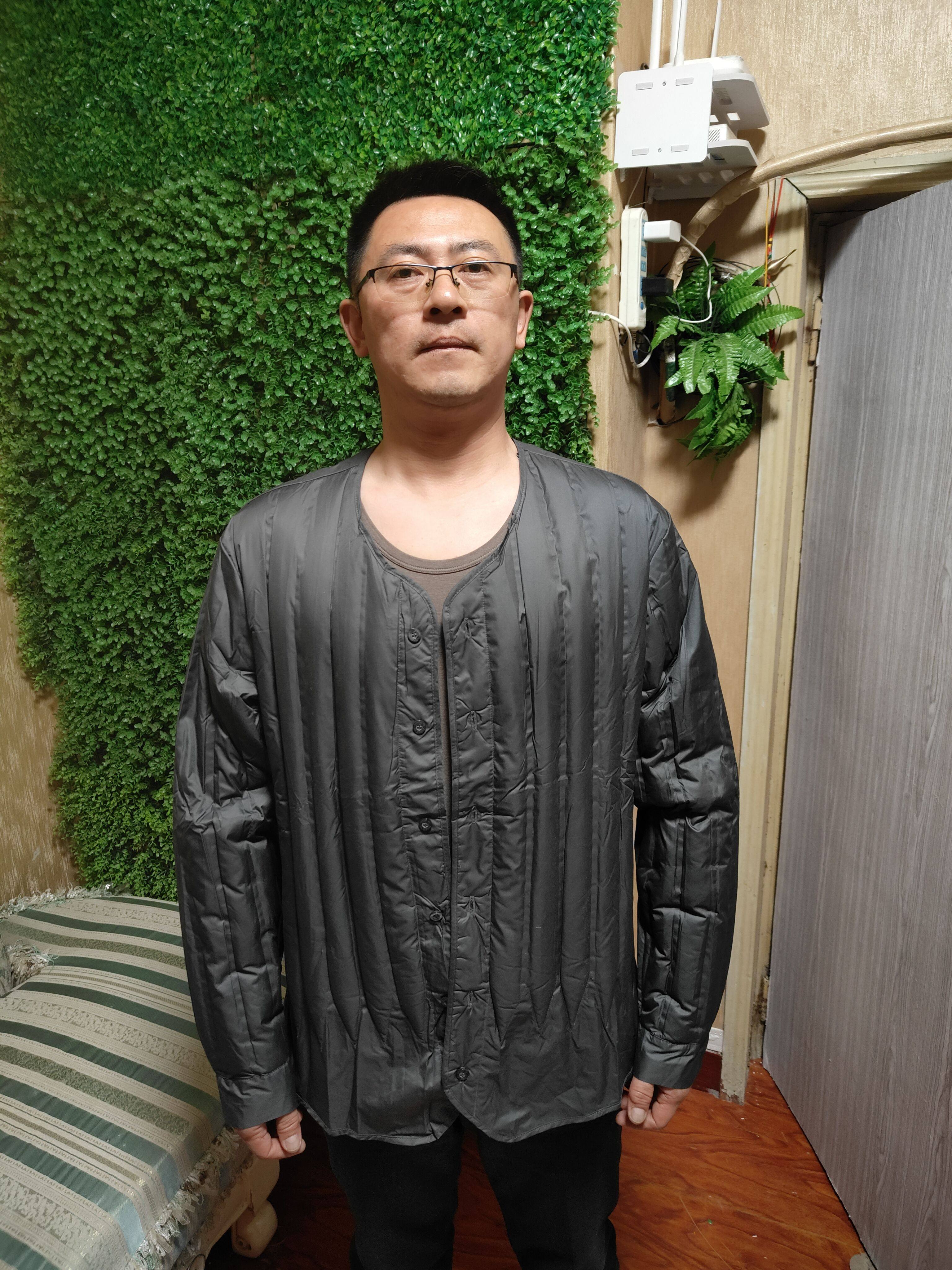 中羽金羽朵品牌男士秋冬商务长袖羽绒服衬衣无缝内胆修身轻便保暖