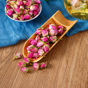 法兰西玫瑰正宗粉玫瑰250g无硫高品质干玫瑰花蕾新货精选