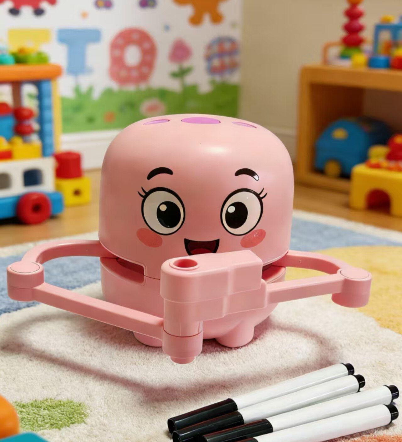 画画机器人专用笔儿童智能画画机器人专用画笔新款黑色绘画笔启蒙