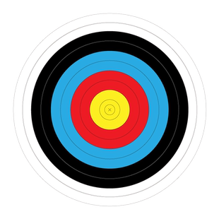 三利达弓箭靶纸射箭馆通用专业训练国际箭联靶纸无纺布靶纸