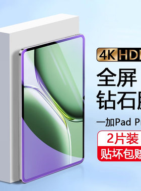 适用确动一加PadPro 2024新款钢化膜12.1英寸平板电脑1+pad pro全屏高清oneplus保护贴膜padpr0玻璃屏保膜