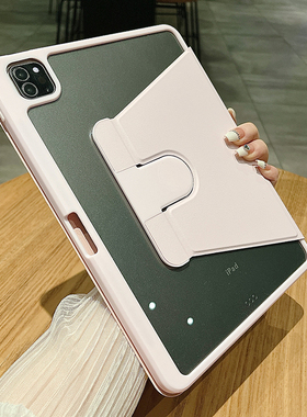 适用于iPad旋转360保护套2024iPad防弯air5保护壳10代防摔Air4苹果11寸平板套10.2带笔槽Pro12.9英寸mini4/5