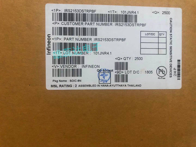 IRS2153DSTRPBF 封装SOP8 自振荡600V半桥栅极驱动器IC 全新原装