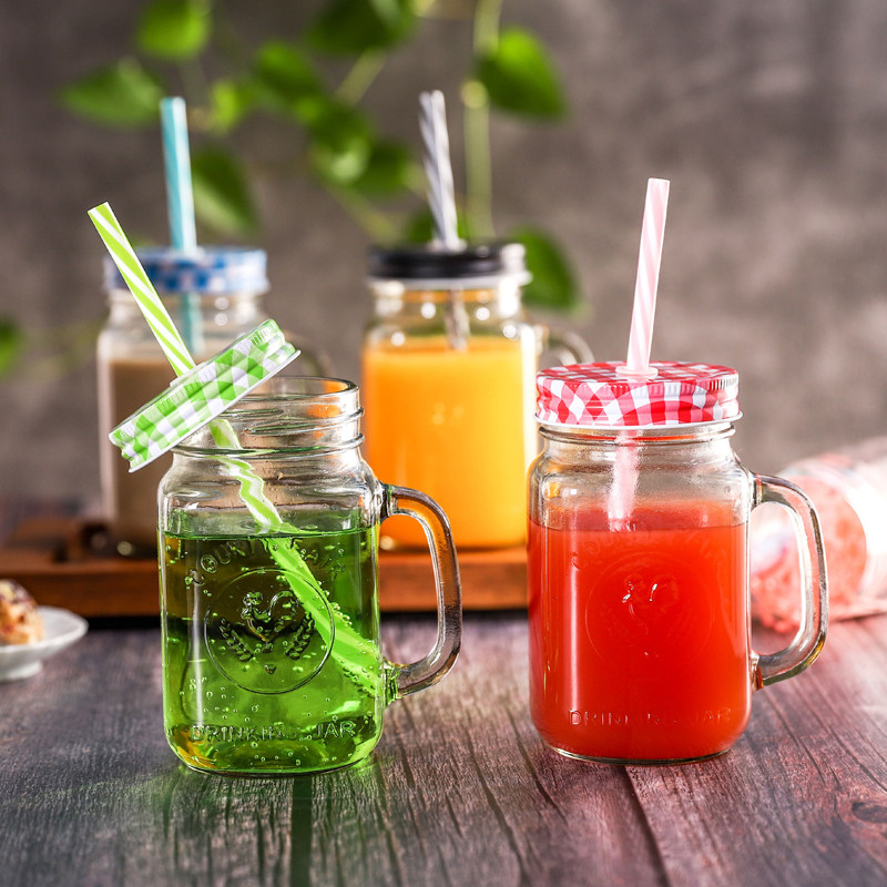 公鸡杯包邮奶茶杯玻璃杯吸管杯复古泡茶杯奶昔杯饮料杯把手果汁杯在类目 餐饮具, 杯子/水杯/水壶, 玻璃杯中 - 来自Buy2taobao.com提供专业的淘宝代购服务