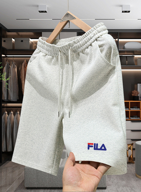 新款棉质短裤2025夏季刺绣潮牌休闲透气五分裤男士宽松情侣沙滩裤