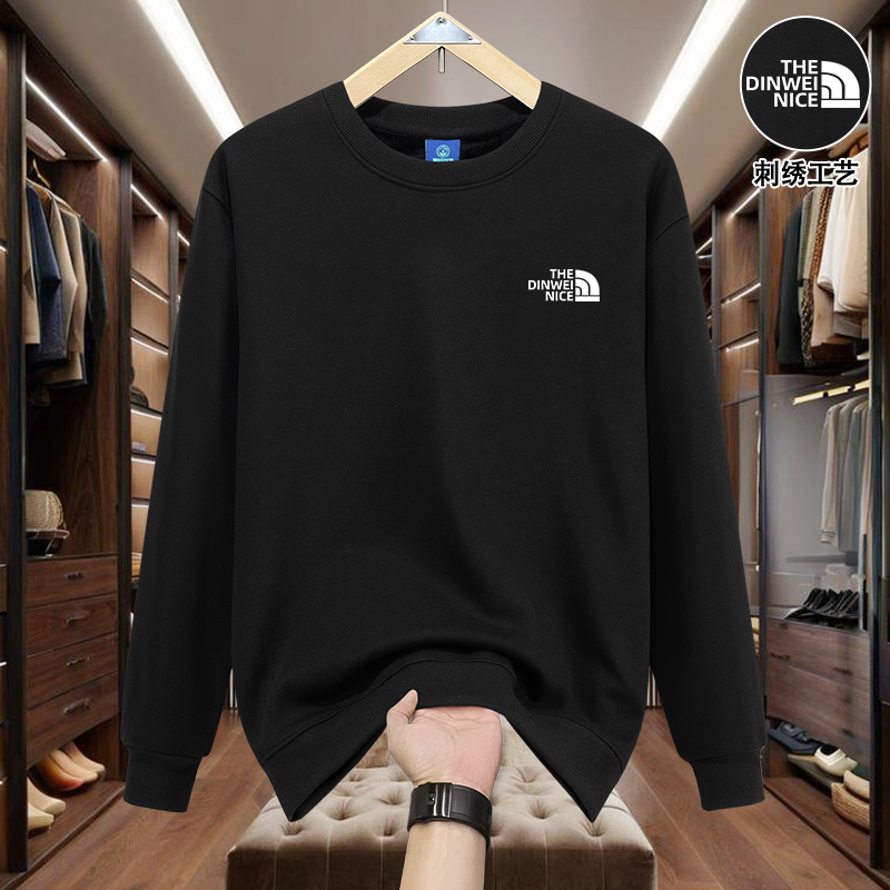 2025刺绣重磅秋冬新款卫衣420g加绒潮牌美式宽松长袖上衣男女情侣