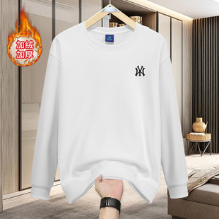 上衣男女情侣 宽松长袖 刺绣重磅420g卫衣2025秋冬新款 加绒潮牌美式