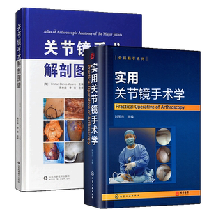 正版2本 实用关节镜手术学+关节镜手术解剖图谱 关节镜设备与器械 膝关节髋关节足踝关节肩关节 肘腕关节镜手术操作 手术学 解剖学