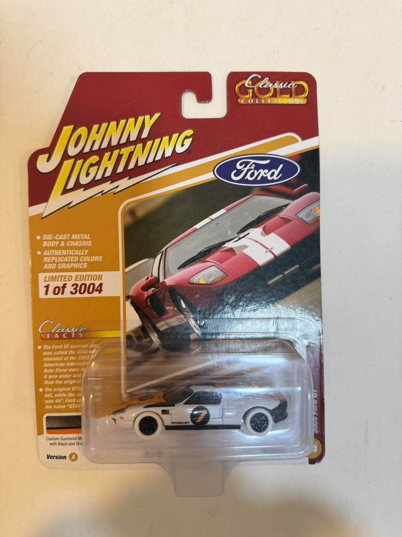 Johnny Lightning乔尼 福特gt 隐藏款 白闪电7号 500元一台包邮