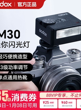 【理光专用】Godox 神牛iM30/iM20迷你复古闪光灯微单相机通用热靴机顶灯适用于理光gr3x hdf/GR2/GR1/GR4