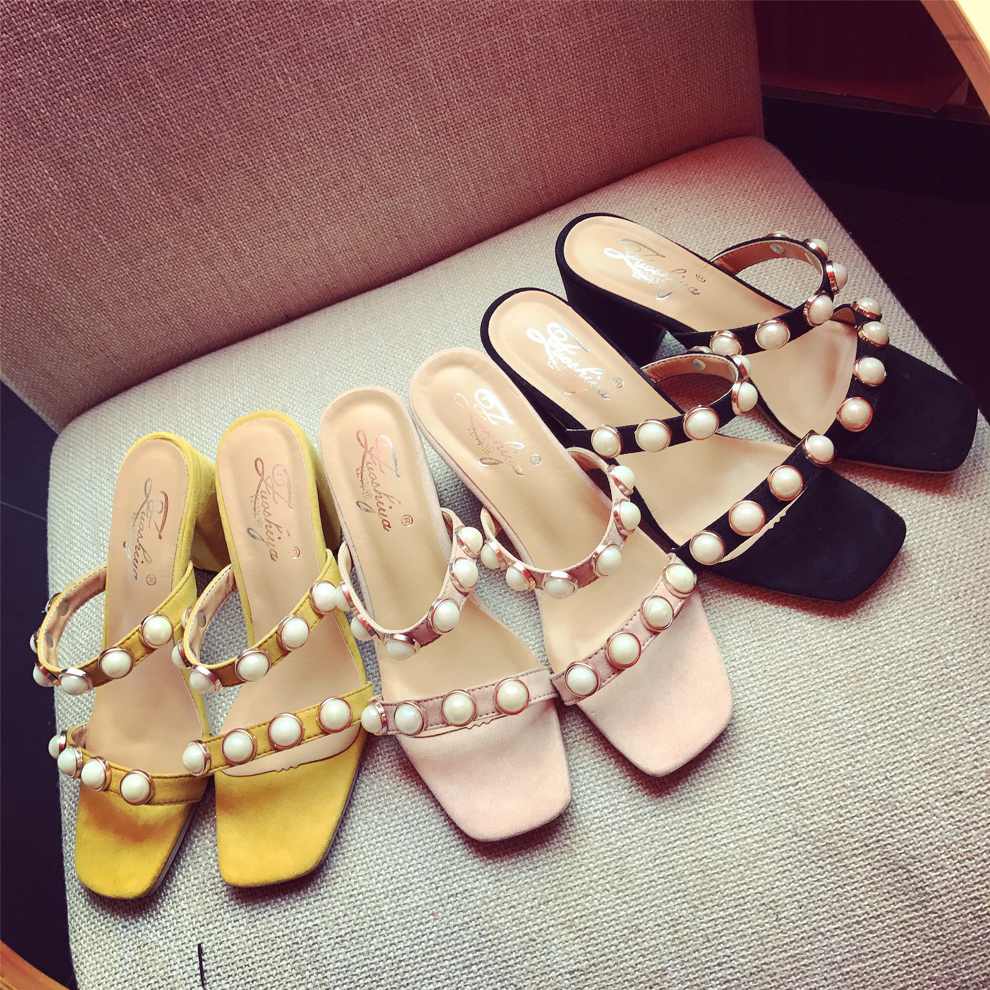 Sandales femme OTHER   en suede - Ref 2667094 Image 5