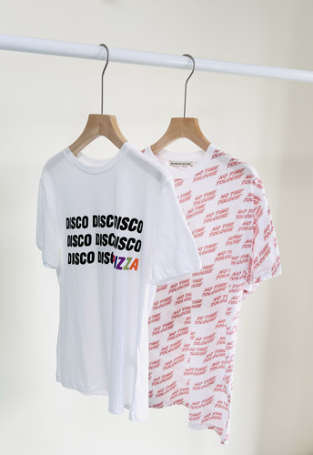 折扣现货 ETRE CECILE 白色/粉色棉质字母休闲女装短袖T恤2款