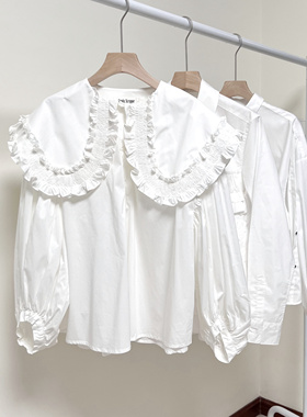 日系高端精品Lanv1n en bleu等3款设计感重工白衬衫