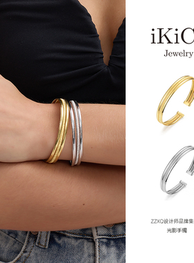iKiCo Jewelry光影系列交织手镯女意大利弦线工艺个性高级感小众