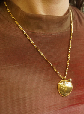 TONE&TALE苹果项链高级感气质精致小众设计女毛衣链精致轻奢百搭