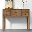 老榆木玄关桌条案多功能新中式 实木供桌靠墙香案玄关台供台