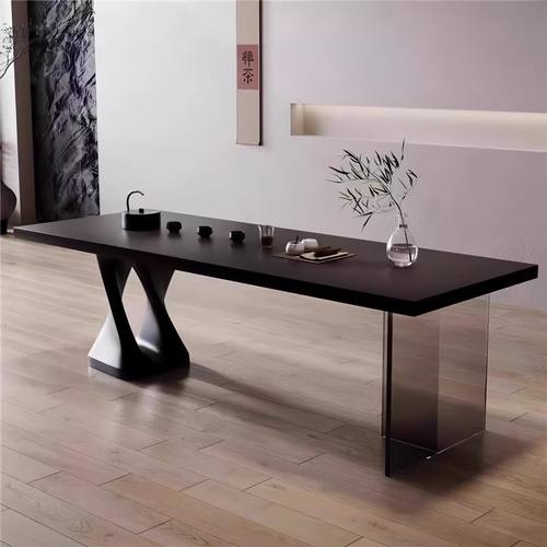 新中式实木大板茶桌椅组