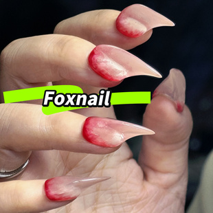 出血效果龙爪美甲暗黑哥特风小众个性裸色痛甲立体龙甲穿戴甲短款