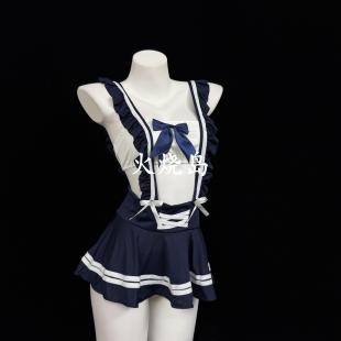 火烧岛 性感内衣可爱JK妹妹水手服文胸套装