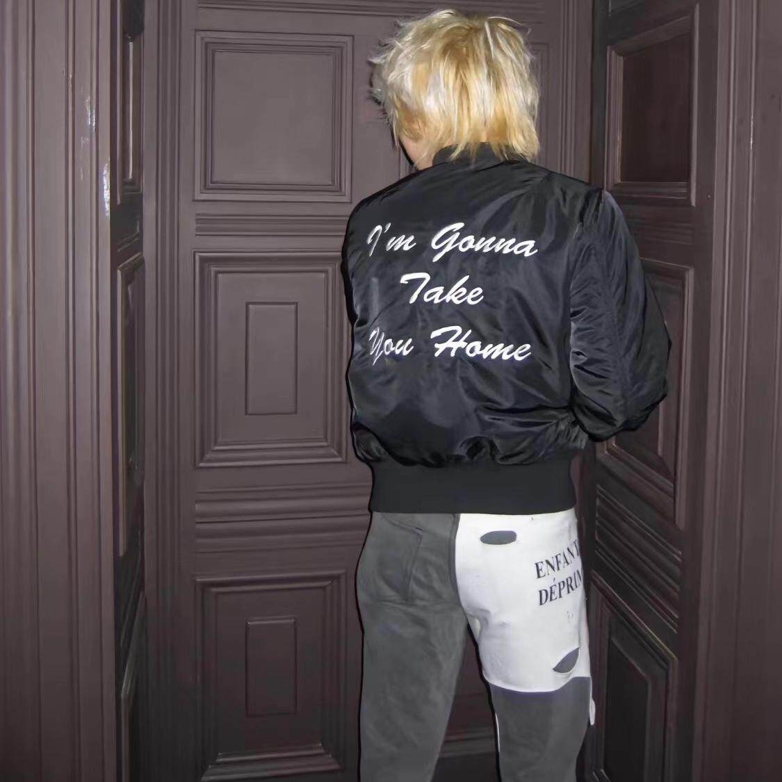 【 sole 】 ERD   melancholy Of one born with a silver spoon in one's mouth   19ss   slogan Splicing cloth destruction   Make old washing Jeans