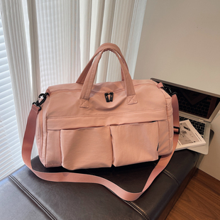 手提旅行包女士出差大容量行李包学生行李收纳包拉杆箱套包男轻便