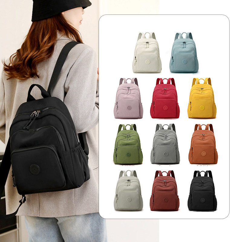小号双肩包女休闲通勤轻便简约双肩背包女户外徒步短途旅行小书包