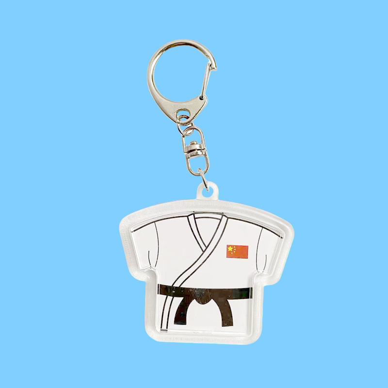 空手道钥匙链道馆礼品小熊道服挂件送朋友送同学小礼物空手道大熊